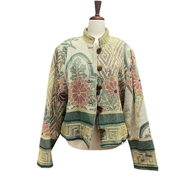 1990’s Vintage Painted Pony Tapestry Jacket - Picture 1 of 15